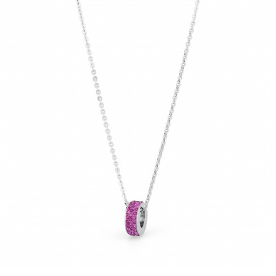 Sagapo Anello Donna Crystal Ring Fucsia