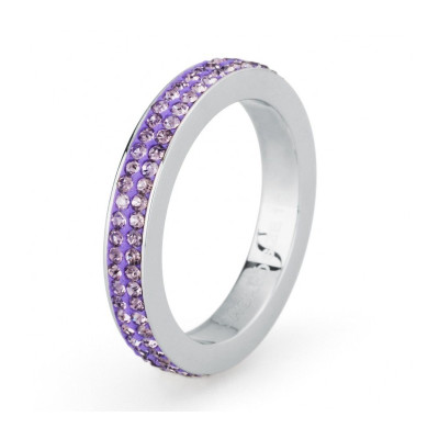 Sagapo Anello Donna Crystal Ring Glicine