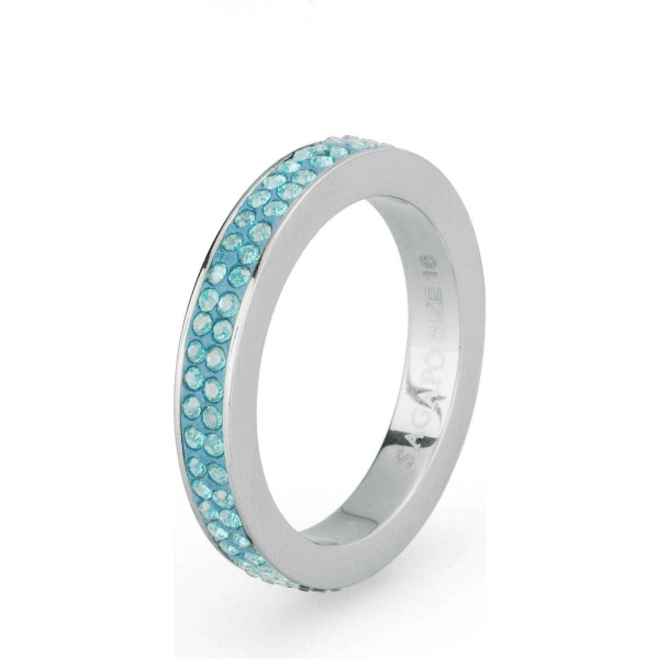 Sagapo Anello Donna Crystal Ring light sapphire