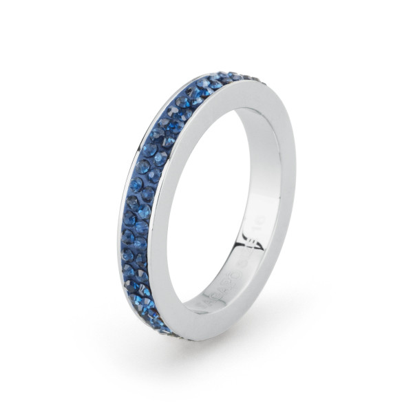 Sagapo Anello Donna Crystal Ring Blu