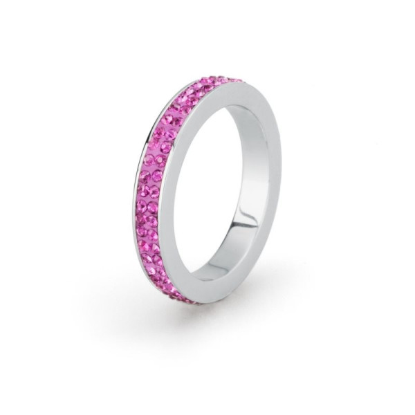 Sagapo Anello Donna Crystal Ring Fucsia