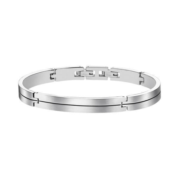 LOTUS STYLE Bracciale Uomo Men In Black Acciaio